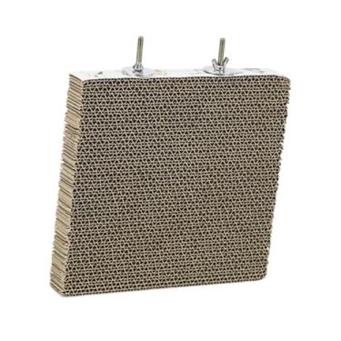 Imagem de IEUDNS Perch Plataforma de papelão Pata Stand interativa de pássaro de pássaro brinquedo para os papagaios de macacas de argola, L