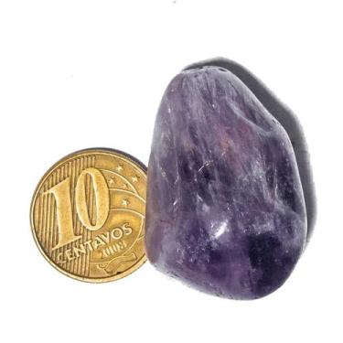 Imagem de 01 Ametista Rolada Natural Pedra G 30 a 45mm Classe A - CristaisdeCurv