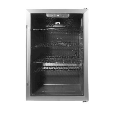 Imagem de Cervejeira Expositor Vertical HQ Vidro Duplo 125 Litros Preta e Inox HQ-125CEVPV