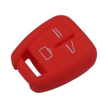 Imagem de Jingyuqin Capa de silicone para chave remota com 3 botões para Opel Va