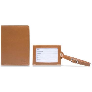 Imagem de Porta Passaporte e Tag de Mala Artlux PA709, Whisky