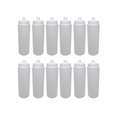 Imagem de Kit 12 Squeeze Tipo Gatorade 800ml - Spec, Branco