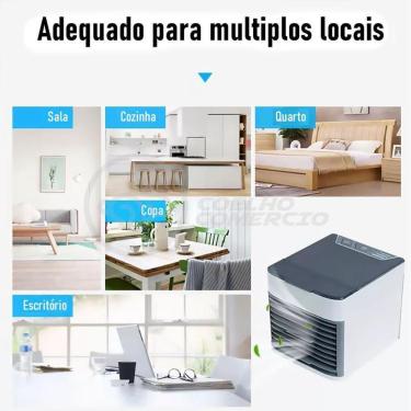 Imagem de Mini Ar Condicionado Umidificador Portátil Air Cooler 3 Vel