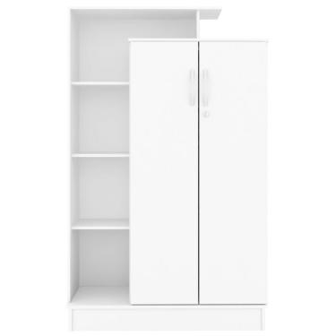 Imagem de Armário Multiuso 2 Portas Elite Com Chave Branco - Demóbile