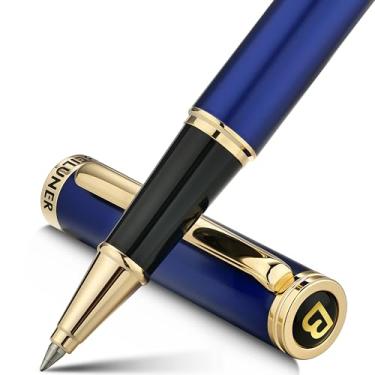 Imagem de BEILUNER Caneta esferográfica de luxo, acabamento em ouro 24K, designs nobres e elegantes, refil de tinta Schneider, melhor conjunto de canetas esferográficas para homens e mulheres, profissionais,