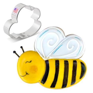 Imagem de Ann Clark Cookie Cutters Lindo cortador de biscoito de abelha, 7,6 cm