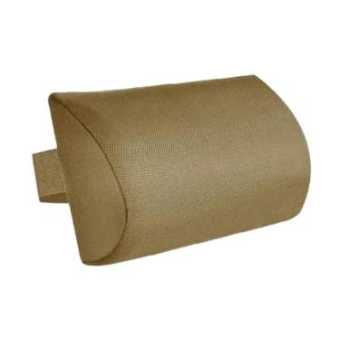 Imagem de IEUDNS Chaise Lounge Cabeça travesseiro de travesseiro de colapso macio com elástico Reclinner Pillow para encadernos para cadeiras de escritório Jardim da, Cáqui