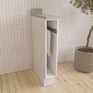 Imagem de Balcão Toalheiro 15cm Arizona Cabecasa Madeiramadeira Branco