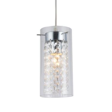 Imagem de Lustre Pendente Taschibra Cristal Alexia Transparente E27 Bivolt