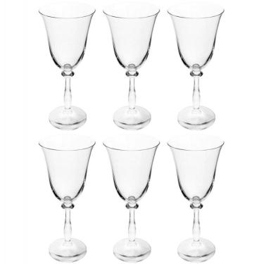 Imagem de Conjunto De Taças Para Vinho Tinto Bohemia Angela 250 Ml Em Cristal - 6 Peças Transparente
