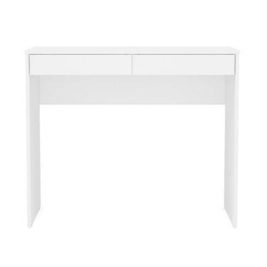 Imagem de Mesa De Escritório Politorno Tijuca Com 2 Gavetas Branco