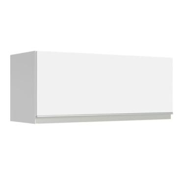 Imagem de Armário Aéreo Madesa Glamy 80 cm 1 Porta Suspensa - Branco