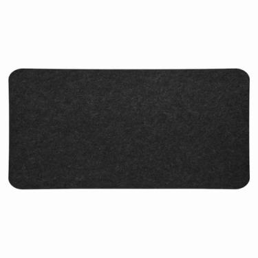 Imagem de Demeras Tapete de mesa de escritório, laptop, antiestático, feltro, computador, notebook, 68 x 33 cm (cinza escuro)