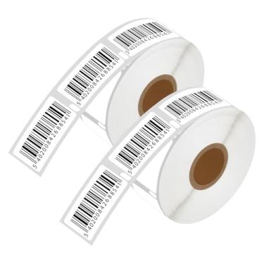 Imagem de Cruxer Compatível com DYMO 30347 Library Book Spine Labels 2.5 cm x 3.8 cm 750 roll White Label Compatível com DYMO Labelwriters 400 Duo ASCII 250 450, 4XL e impressoras de mesa Zebra, 2 rolos