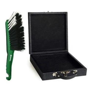 Imagem de Estojo + Escova Maleta Caixa 16 Bola Numeradas Sinuca Bilhar - Tacolân