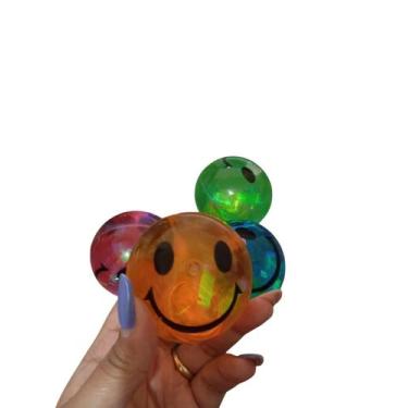 Imagem de BOLA DIVERTIDA COM LUZ CARINHA OU GILTTER unidade - MONISH, CARINHA, L