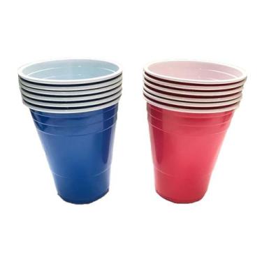 Imagem de Kit Beer Pong com 12 Copos Americanos e 2 Bolinhas - Popper