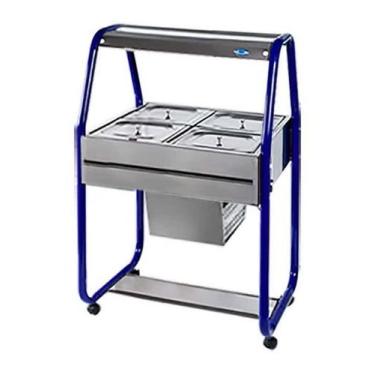 Imagem de Self Service 4 Cubas Montado Linha Tradicional Refrigerado SR 04 Ibet,
