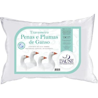 Imagem de Travesseiro 85% Penas E 15% Plumas 50x70cm Conforto Branco