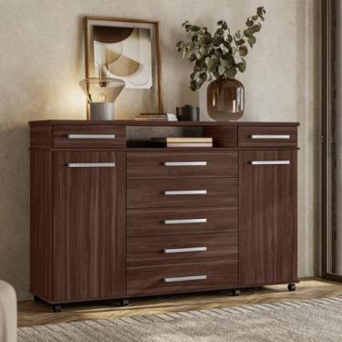 Imagem de Comoda 7 Gavetas Brasil Cafe Touch - CASA H