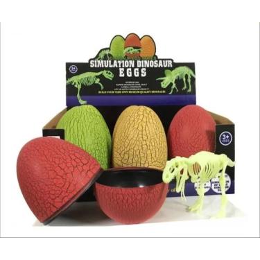 Imagem de Brinquedo Ovo Surpresa de Dinossauro Fóssil  Miniatura Esqueleto Dino 