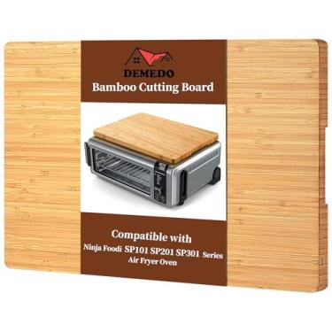 Imagem de Tábua de corte compatível com forno de fritadeira a ar livre Ninja Foodi SP101 SP201 SP301 SP351 DCT401 DCT402, tábua de corte resistente ao calor compatível com forno de convecção Ninja Foodi Air