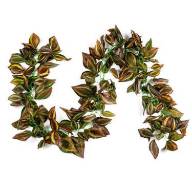 Imagem de Haste Hera Artificial Corrente Folha Lambari Verde 4 Tons 240 cm - BeA