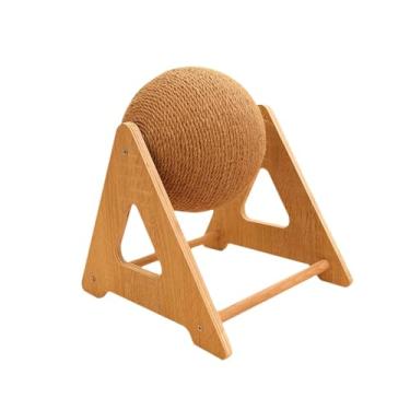 Imagem de KiBcsLic Brinquedo arranhador para gatos, protetor de móveis, bola arranhadora, brinquedo de escalada para gatos internos, Grande