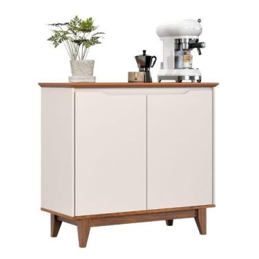 Imagem de Buffet Aparador Sala Jantar Lavanderia Compacto Organizador 2 Portas P