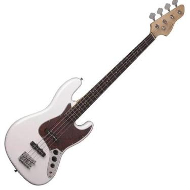 Imagem de Contrabaixo Giannini GB -100 Jazz Bass Elétrico Passivo Branco/Turtle