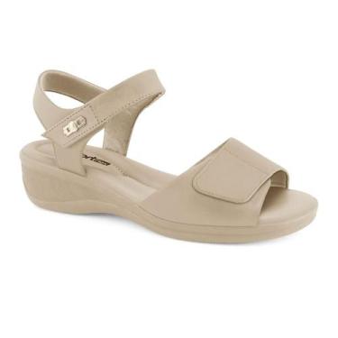 Imagem de Sandália Comfortflex Feminina Confortável tiras autocolantes Conforto,