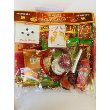 Imagem de Navratra Pooja Mata Shingar Mata Ki Bhent 16 itens Suhag Kit, Devi Maa KA SHRINGAAR Devi Pooja NAVRATRE TEEJ Diwali LAXMI PUJA Durga Pooja SAMAGRI Navratra puja Oferta especial