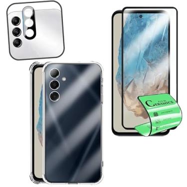 Imagem de Película de Cerâmica 9D Para Galaxy M35 + Capa Capinha Anti Impacto e Lente Proteção Câmera