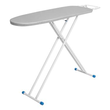 Imagem de Metaltec Tábua De Passar Roupa 1001 Mix Plus Em Aço Robusta E Resistente Com Suporte Para Ferro - Capa Forro 100% Algodão Térmico