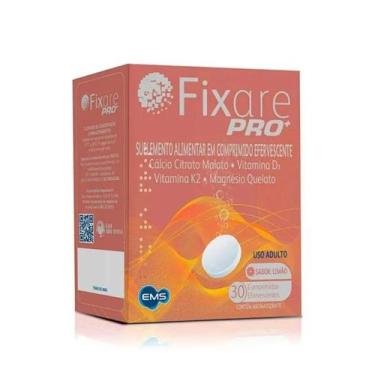 Imagem de Suplemento Alimentar Cálcio Fixare Pro+ Limão 30 comprimidos efervesce
