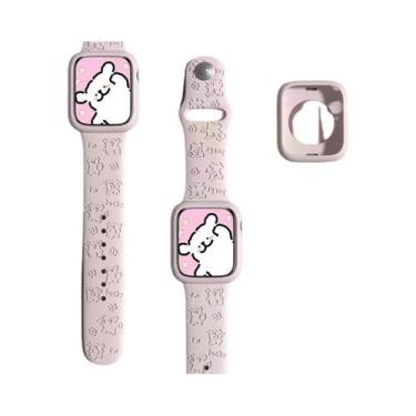 Imagem de Pulseira De Silicone Hello Kitty Para Apple Watch Bands 45mm 44mm 42mm
