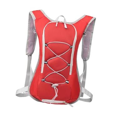 Imagem de menolana Mochila de hidratação leve para caminhadas, mochila prática para água, ciclismo ao ar livre, viagens, acampamentos e ciclismo, Vermelho