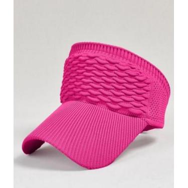 Imagem de Viseira Feminina Aba Longa Tecido Respirável Praia Boné - LIX STORE, P
