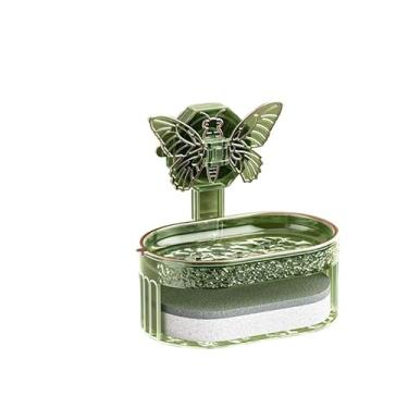 Imagem de Saboneteira Suporte para banheiro Parede Porta Sabonete Sem Furo Acrilico Auto Colante(VERDE)