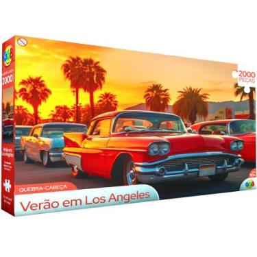 Imagem de Quebra Cabeça 2000 Peças Verão em los Angeles - GGB Brinquedos
