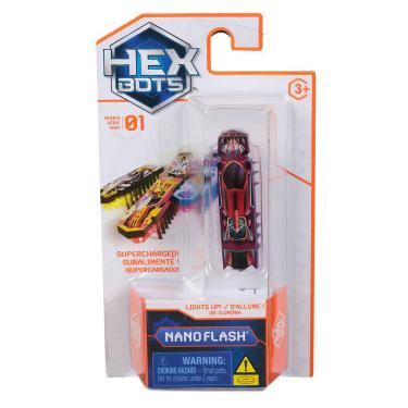 Imagem de Brinquedo Robo Sensorial Nano Flash Roxo E Laranja - Hexbots