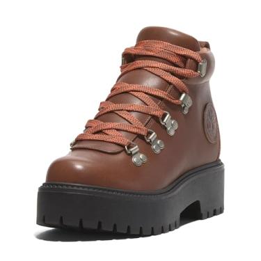 Imagem de Timberland Bota feminina Stone Street Mid Lace Up Fashion Boot, Grão integral enferrujado, 6.5