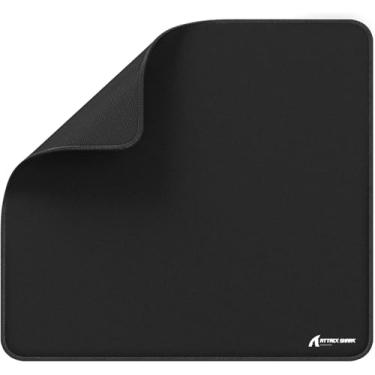 Imagem de ATTACK SHARK CM02 Mouse Pad grande,revestimento resistente à água,superfície de borracha antiderrapante com controle suave e textura pesada,bordas costuradas em microfibra,450x400x4mm(Cinza Escuro)