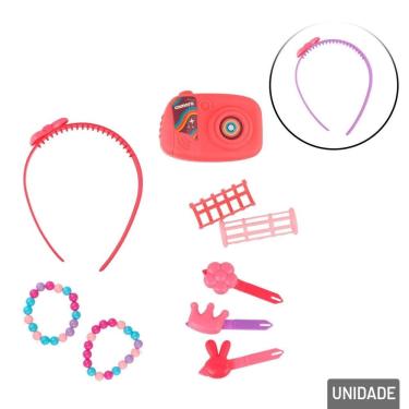 Imagem de KIT Salão de Beleza 9 Peças Infantil Color - Tudo em Caixa
