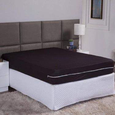 Imagem de Capa De Colchão Queen 30Cm Zíper Protetor Malha Lisa 1 Peça
