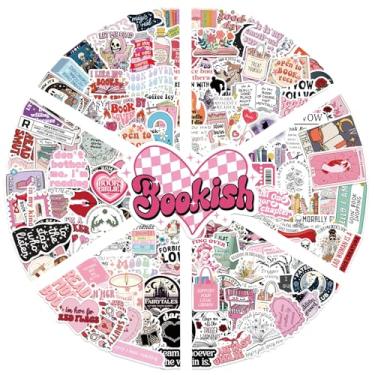 Imagem de 200 peças de adesivos de livros para Kindle, adesivos de livros românticos para laptop/leitores de livros/telefone/garrafas de água/diário/scrapbook, decalques de vinil engraçados à prova d'água