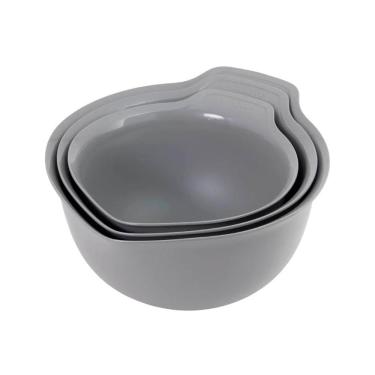 Imagem de Conjunto Bowls 3 Tigelas Multiuso Cozinha Cinza KitchenAid