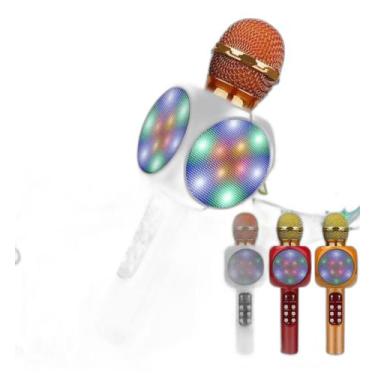 Imagem de Microfone Speaker Karaoke Usb Led Bluetooth - Altomex