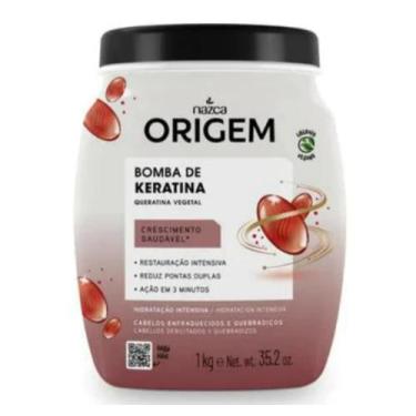 Imagem de Creme Tratamento Hidratante Origem Bomba Queratina 1Kg - Nazca