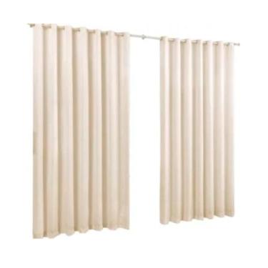 Imagem de Cortina Taia 2,00 X 1,70 Microfibra Com Ilhos A Mais Barata - DJB Enxo